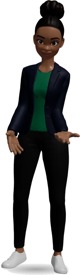Tiffany, in a navy blazer